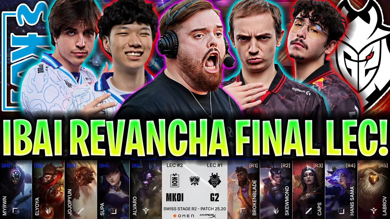IBAI CASTEA la REVANCHA de KOI y G2 en EL MUNDIAL!😱 | KOI vs G2 WORLDS SWISS STAGE 2025 ESPAÑOL IBAI