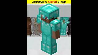 Automatic armor stand minecraft ! Dimon+netherite armon 1 stand | #shorts