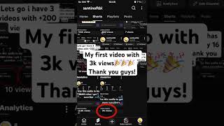 Use this audio🎧🎉 3K views in one video!