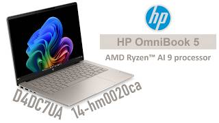 HP OmniBook 5  Next Gen AI Laptop 14-hm0020ca (D4DC7UA) — Ryzen AI 9 + OLED… What a Combo!