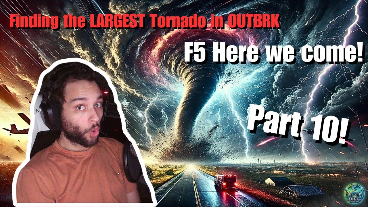 Finding the Largest Tornado in OUTBRK: Live Storm Chasing with viewers ...