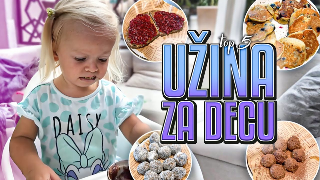 Top 5 užina za decu 😊🥞🧇🥑🍌🥥