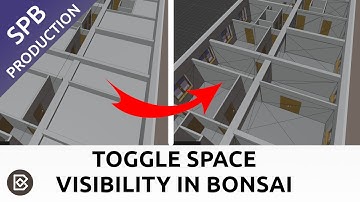 Hide Space Objects or Make Them Transparent in Bonsai BIM | Spatial Tool