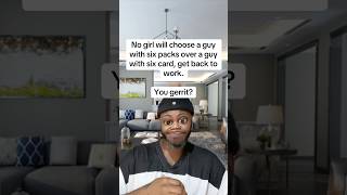 No #viral girl will choose a guy with six packs over a guy with six card, get back to work. #viral