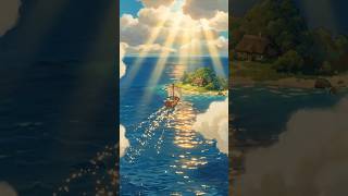 Cox’s Bazar Journey ✈️🌊 | Rainy Flight &amp; Magical Ocean View | Ghibli Style ASMR