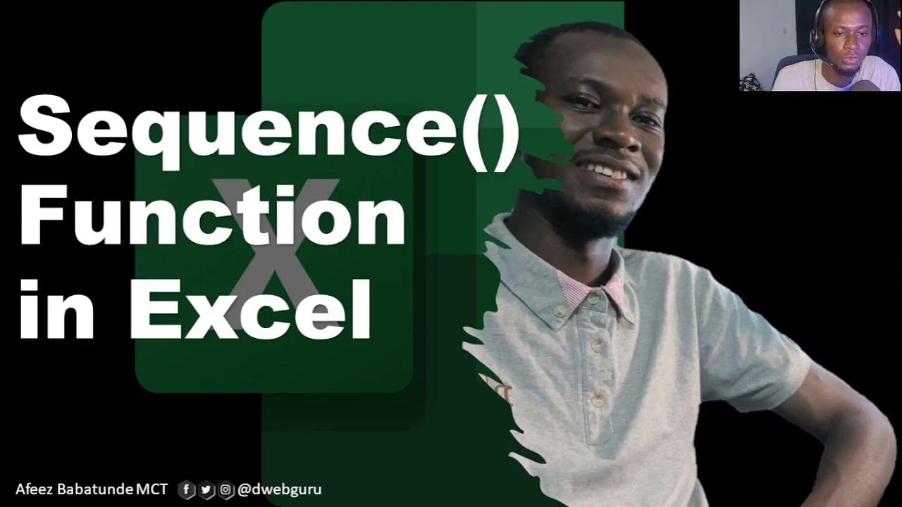 How to use Sequence() Function in Excel - YouTube