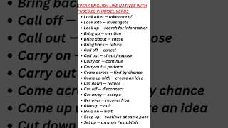 20 Phrasal Verbs Here Just Watch and Learn #learningtime #english #phrasalverbs #watchandlearn