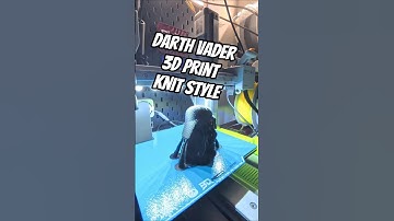 Darth Vader 3D Print in Knit Style! #3dprinting #3dprint #timelapse