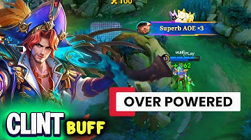 WTF DMG😱! CLINT BUFF IS OVER POWERED NOW!! - BUILD TOP GLOBAL CLINT GAMEPLAY ~ MLBB