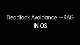Deadlock Avoidance --RAG | OPERATING SYSTEM | @Svecw_talks