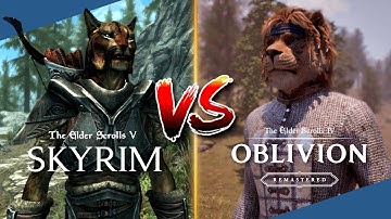 Skyrim vs Oblivion Remastered - Graphics and Gameplay Comparison