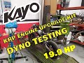 Kayo mr150 krp engine upgrade kit dyno test