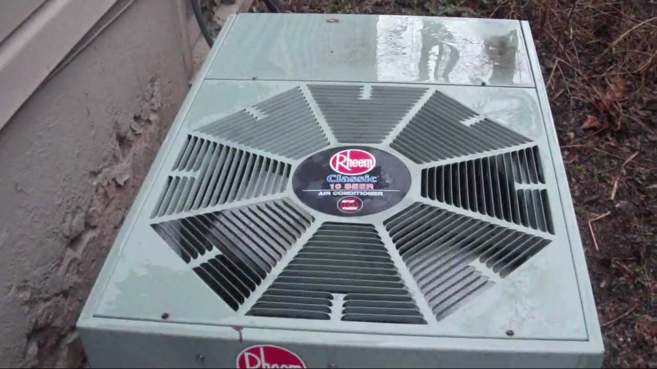 rheem classic 10 seer air conditioner troubleshooting