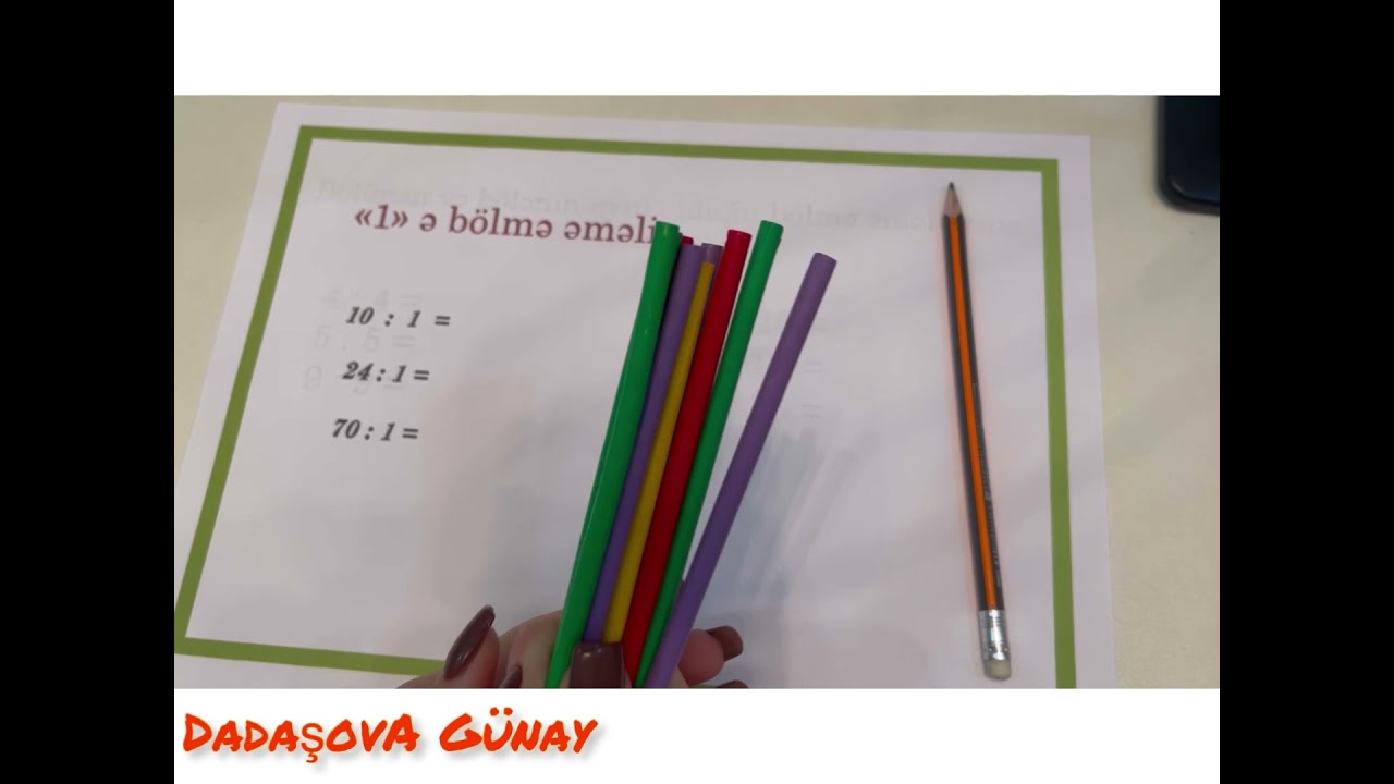 Bölmə əməli-2ci hissə (II sinif)