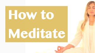 How to Meditate Properly and Reach SHUNIA (THE ZERO POINT)