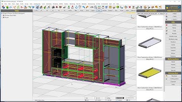 Design and model a kitchen with pytha 3d CAD