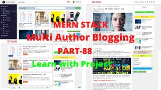 MERN STACK Multi Author Blog article details get React Node Express mongodb #88