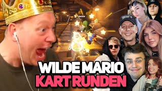 LUSTIGE MARIO KART RUNDEN & WILDE TALKS mit MONTE, SASCHA, PAPAPLATTE, REVED, FIBII & CO 😂