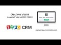 CRM zoho italiano video corso - Creare Lead