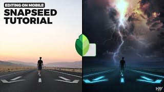 Create NEON Lights Effect with LIGHTNING in Snapseed App | SNAPSEED TUTORIAL | Android | iPhone