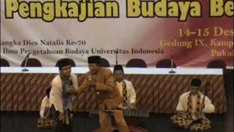 GAMBANG RANCAG SI PITUNG SEMINAR BUDAYA BETAWI