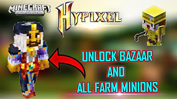 REAL HYPIXEL UNLOCKING BAZAAR AND FARMING MINIONS 😍😍 | How to play real Hypixel on pojavlauncher 🔥 |