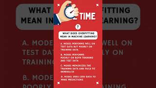Machine Learning MCQ 4: What does overfitting mean in machine learning? #mcq #machinelearning #quiz