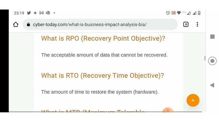 What is and what are the 5 elements or steps in a business impact analysis?