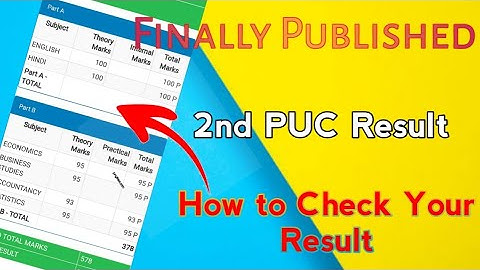 How to check 2nd PUC result 2020-21 Karnataka