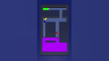 4 Cubes race to the finish! 🏁 #cuberace #unity #simulation #satisfying #usa #uk #shorts