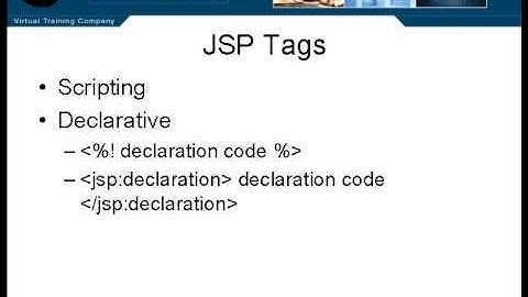 17 J2EE   Chapter02 JavaServer Pages   Lesson9 JSP Tags