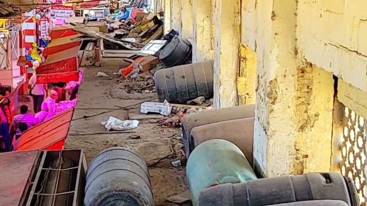 كارثة مكناس سوق و مارشي الهديم كاد أن يحترق بسبب تماس كهربائي 