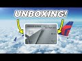 Unboxing NEW Delta SkyMiles Platinum American Express Card