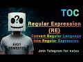 Regular Expressions(RE) Explained | Basics + Regular Language to RE Conversion (RL → RE) | TOC