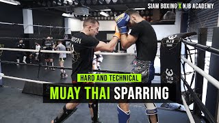 Hard and Technical Muay Thai Sparring