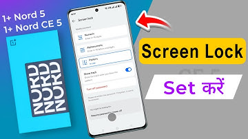 How to Set Pattern Lock in Oneplus Nord 5 / Oneplus Nord CE 5 me Screen Lock Kaise Lagaye