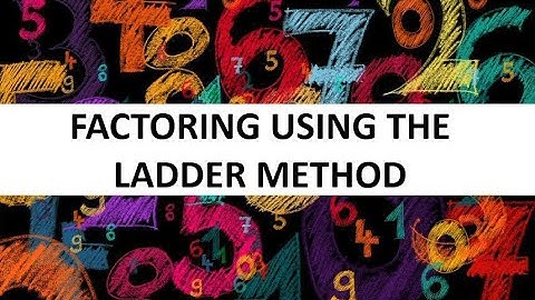 Factor an expression using the ladder method