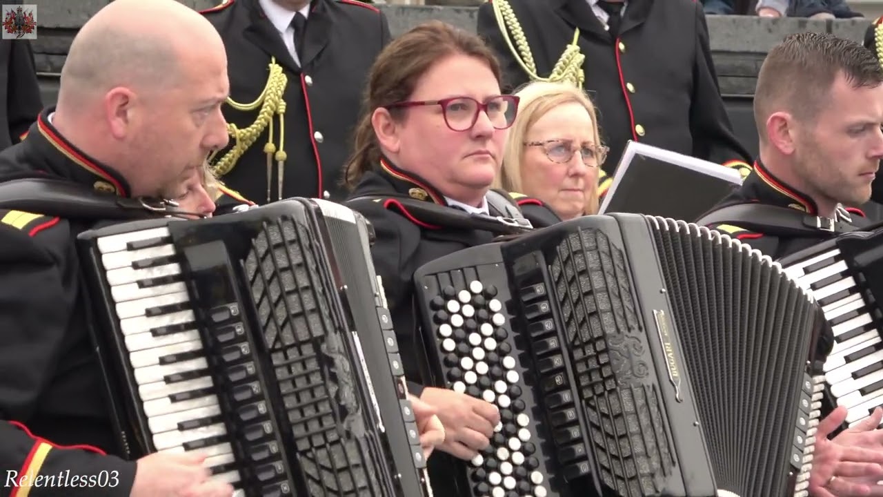 Dunloy Accordion Band (Full Clip 4K) @ Amphitheatre ~ Portrush ~ 16/07/22 (4K)