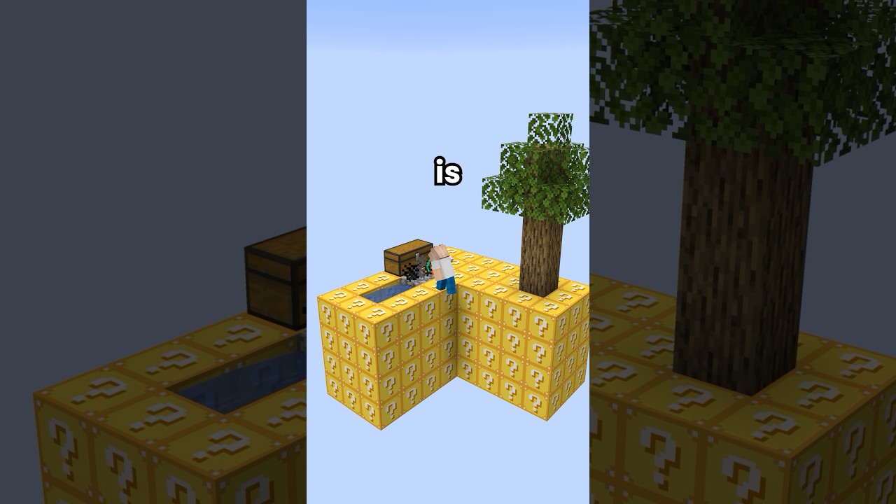 Playing Minecraft but it’s all lucky blocks! #minecraft #minecraftserver