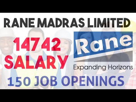 Rane Madras Limited Industries Bulk Job Recruitment - Apply Now & Get Job - Mega Recruitment 150 Job