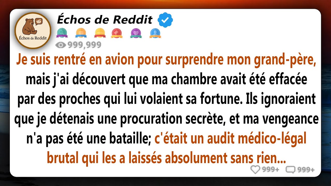 Je suis rentré chez moi plus tôt pour surprendre mon riche grand-père, mais ma chambre avait été...