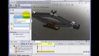 SolidWorks Motion Tutorial : Motor,Gravity & Plot Results
