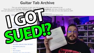 Where to download the ENTIRE Guitar Tab Archive (And how I got SUED!)