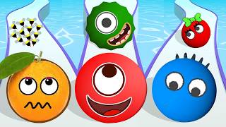 HUNGRY BALLS /vs SAVE ORANGE /vs LOVE BALLS - Draw to Smash, Satisfying Mobile Game ASMR Gameplay! screenshot 1
