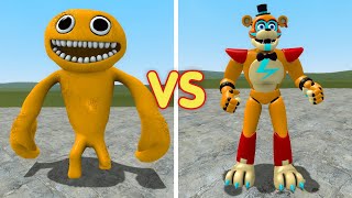 PLAYING AS ALL GARTEN OF BANBAN FAMILY VS PLAYING AS ALL FNAF SECURITY BREACH in Garrys Mod