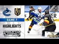 NHL Highlights | Second Round, Gm7 Canucks @ Golden Knights - Sept. 04, 2020