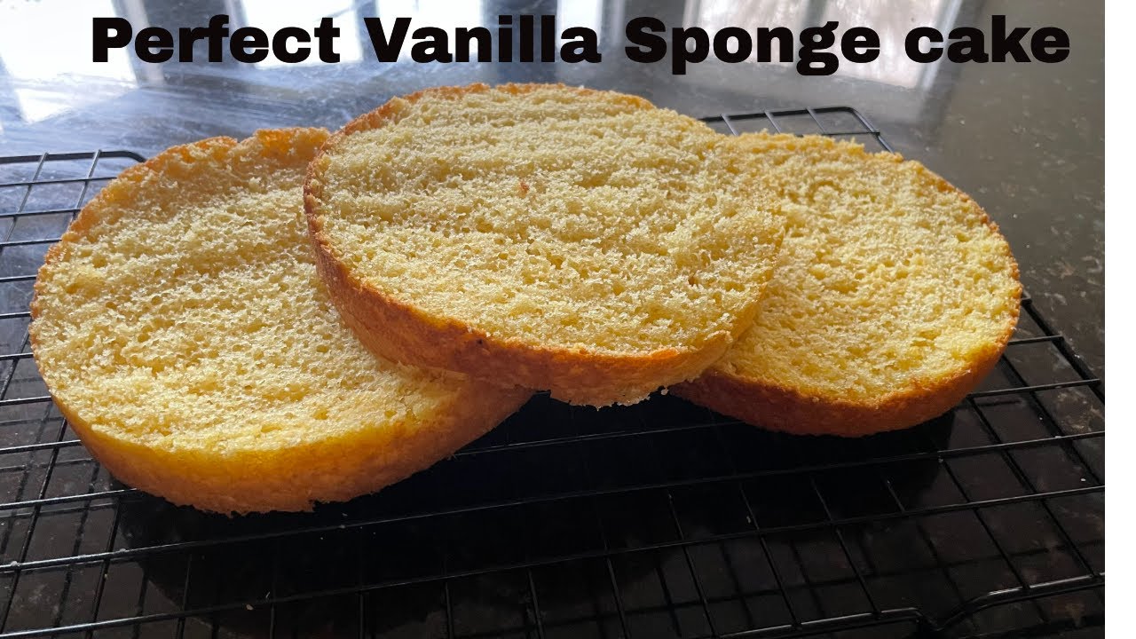 Vanilla Sponge CakeSponge Cake Base Recipe Perfect Vanilla cake Easy