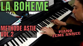 La bohème - (C.Aznavour) | Méthode Astié vol.2 | Piano mois 20