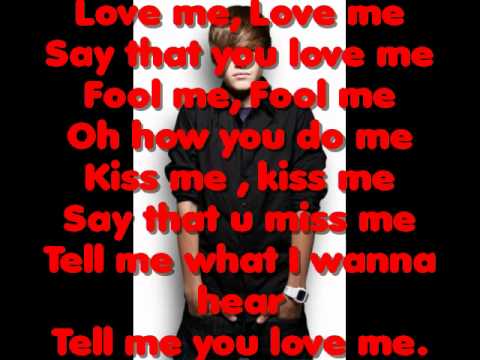 Justin Bieber Love Me Lyrics Youtube