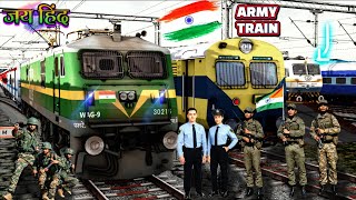 😍INDIAN ARMY SPECIAL TRAIN || Vote Special Army Train Duty screenshot 1